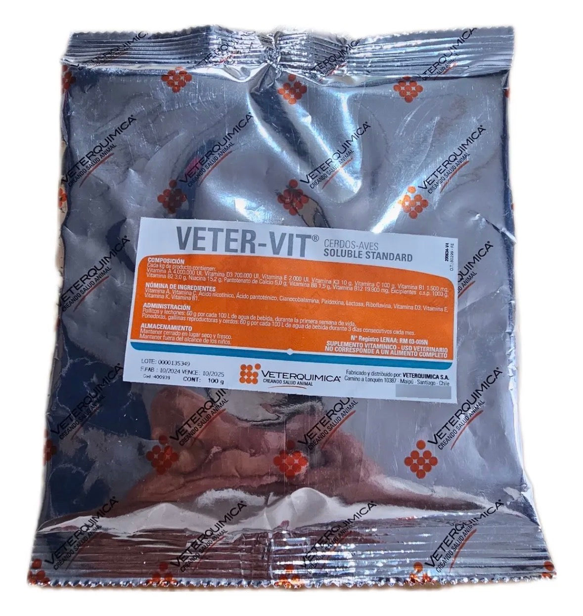 Vetervit 150 g – Suplemento Vitamínico para Aves